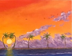 Original Artwork, Tropical Vibrance – 12 X 16