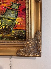 Original Acrylic painting by Serg Graff, Seascape Titled „Eclipse“ , COA