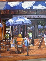 Charles Dickinson Ben And Jerry’s Street View Oil On Canvas Ann Arbor Michigan