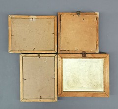 9160064 Convolute 4 Small Painting ca.8 11/16×7 1/2in Alpenlandschaft Heath