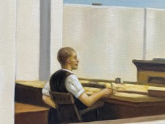 Edward Hopper painting – Man in Office