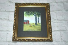 Vintage DOM MINGOLLA Enamel on Copper Painting Signed #2