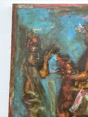 Russian Surrealist Painting Large Expressionism Listed Andrei Medvedev Modernist