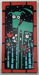 Anne Leuck Feldhaus Print “Urban Dog III” Numbered 2/150 Stretched Canvas 2003
