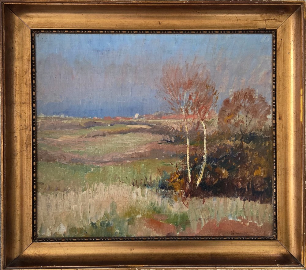 Oil painting. Herman Jensen(1893-1941): “Fall landscape”