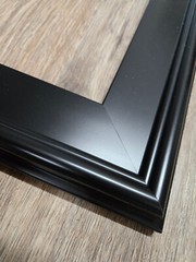 FRAME Only 12×24 Wide Profile Solid Wood Black Finish for Hawkins Art Paintings