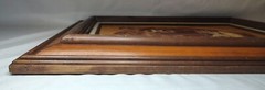 Vintage Tiger Portrait Painting SIGNED 1977 FRAMED Fiberboard