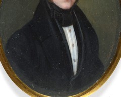 Wenzel Kraus (1791-1849) „Male portrait“, fine miniature, ca. 1840