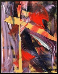 FINELLI ORIGINAL Acrylic Painting High Art Modern Collectible 11×14 COA G9C