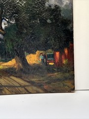 Antique Painting 1910’s Impressionist California Henry Lovins Large Oil Famous
