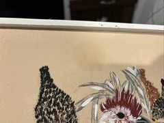 Chickens, an original painting