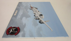 Raymond Waddey Painting A-10 Thunderbolt II Warthog, Signed Hunter Hayes 18″x24″