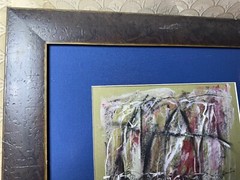 Cotrilee 2006 „Abstract Composition Scene“ Mixed Media Painting – Signed/Framed
