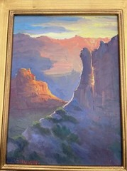 American Impressionism Painting Listed Landscape Grand Canyon Silvio Silvestri