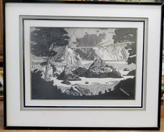Al Riedler, graphite drawing, Pasadena, 10 x 14 signed