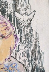 9 inch x 12 inch – Mixed Media Drawing – NO FRAME by A. Avila