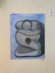 Original Oil Painting, 6 x 7.75 in., „sculpture still life“