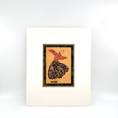 Dancing Dervish Sufism Calligraphy Art Painting Unique Wall & Interior Design