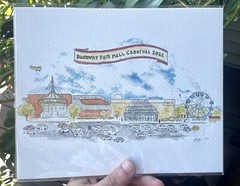 Danbury Fair Mall Carnival 2022 Watercolor Art Print – 8×10″