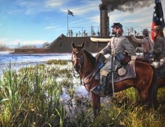 CSS Virginia By John Paul Strain Signed Studio Canvas 16 in (h) x 20 3/4 in (w)