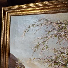 Antique Original Oil Painting on Canvas – Ed Koci Signed – Gilted Frame – 40×45″