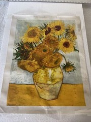 Sunflowers Painting by Vincent van Gogh Art Canvas 21” X 27”