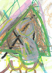 ACEO ATC CARD „Breek“ Original Abstract Painting 2.5×3.5