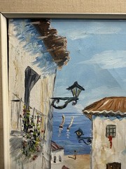 Vtg Mid-Century Med St Oil Painting Signed Wilder18”x15”