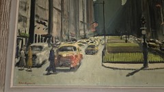 PETER HAYWARD ORIGINAL OIL CITYSCAPE PAINTING, 1940’s .FRAMED. 40X34 BEAUTIFUL