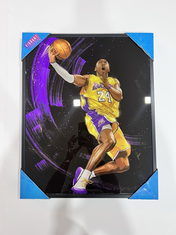 Kobe Bryant! Wall Art Vibrant Visions Digital Art 17”X21” Frame