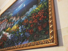 Oil Painting Italian Landscape Cinque Terre Manarola Wooden Canvas
