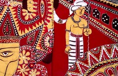 Artistic Batik Painting from Sri Lanka – 26″ x 34″