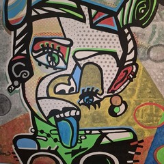 Miley Cyrus Painting – Original Painting 24″x24″ By CBaum Artist
