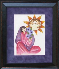 original fine art, pastel, framed, unique, Persian, signed acid free heavy paper