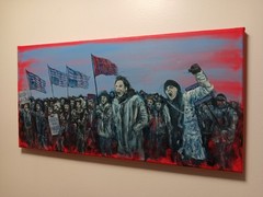 Death To Fascism Original Painting By Artist Ryan S Klopfenstein