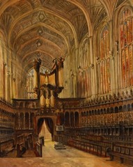 A. Howard Humphreys – Early 20th Century Watercolour, King’s College Chapel