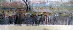 Lovely Italian Watercolor Signed, Numbered 104/250 & Framed