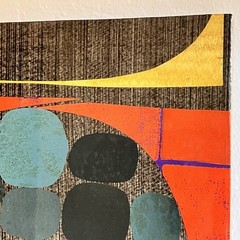 Signed Rex Ray R2 #00492 Resin Wall Art Panel 2001 Geometric 16 x 12 Modern