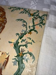 VTG 1950s Paint By Number Little Girl & Kittens Storybook Coquette Art 16×20