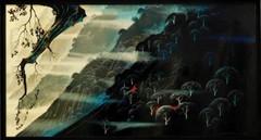 Eyvind Earle „Coastal Fog“ Hand Signed Original Oil on Panel MAKE an OFFER