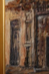 FRAMED ORIGINAL OIL OLD COLONIAL HOUSE VIEW OLD HAVANA, CUBA ARTIST: HECTO VIDAL