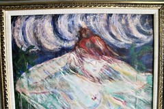CARLOS ENRIQUEZ 1900-1957 OIL PAINTING ON CANVAS SIGNED 1953 CUBAN MASTER ARTIST