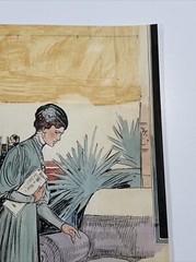 Antique Painting ILLUSTRATION JOSEPH KRAEMER LISTED FAMOUS 20″ 1910’S PORTRAIT