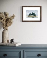 8×10 Maine Original Oil Painting Lookout Point Harpswell Casco Bay Signed