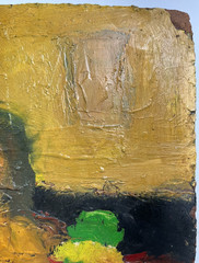 MID CENTURY MODERNIST MCM ABSTRACT FIGURATIVE STILL LIFE MODERNISM OIL PAINTING
