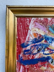 Rolf Gjedsted Abstrakte Komposition Moderne Kunst aus Kopenhagen Dänemark 81×58