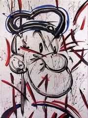 D Cook EXPRESSIONISM 14X11 Toon ABSTRACT ORIGINAL ART MODERN HOME