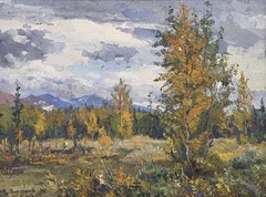 Evgeny Baranov Original Oil Painting Signed And Dated ‘94 Framed 15″ × 19″
