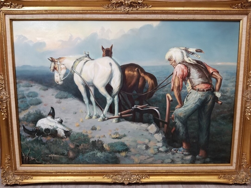Visions of Yesterday Thomas Morman William Leigh Painting Native American Horse