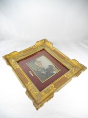 8.75″ Gino Tassinari Italy Vintage Miniature Landscape Oil Painting Framed